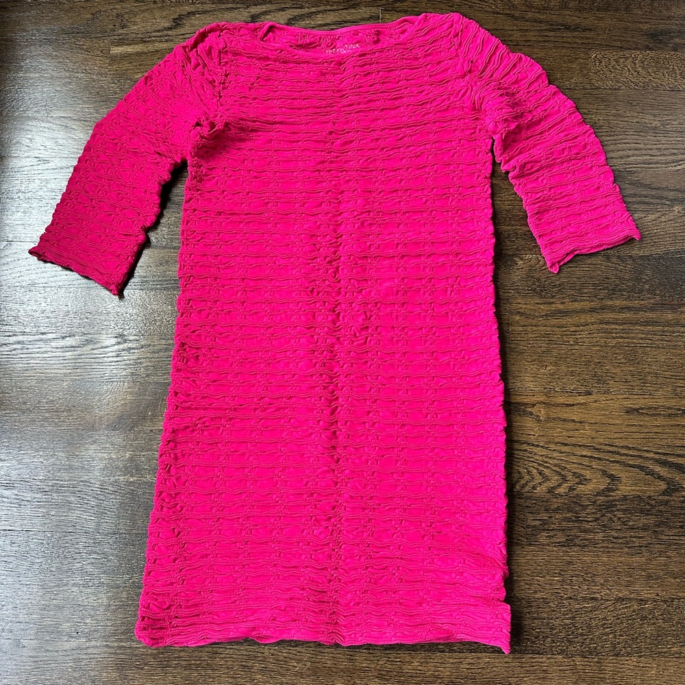 Scoop neck seamless lattice dress by Tees by Tina
